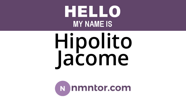 Hipolito Jacome