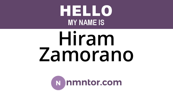 Hiram Zamorano