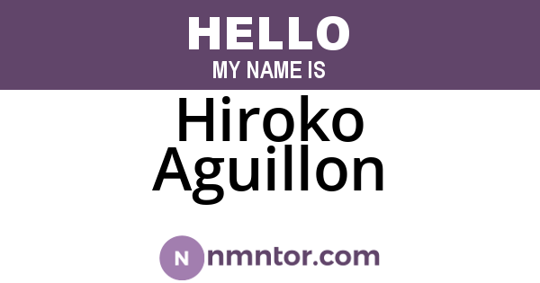 Hiroko Aguillon