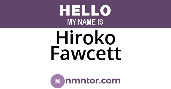 Hiroko Fawcett