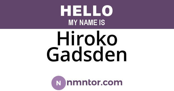 Hiroko Gadsden