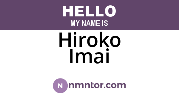 Hiroko Imai