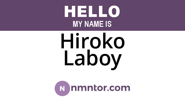 Hiroko Laboy