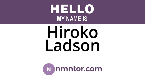Hiroko Ladson