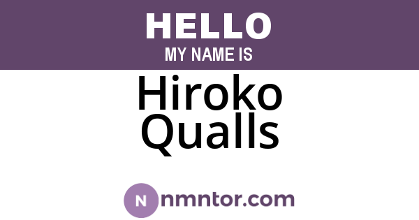 Hiroko Qualls