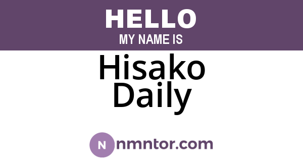 Hisako Daily