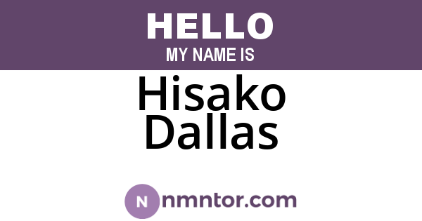 Hisako Dallas