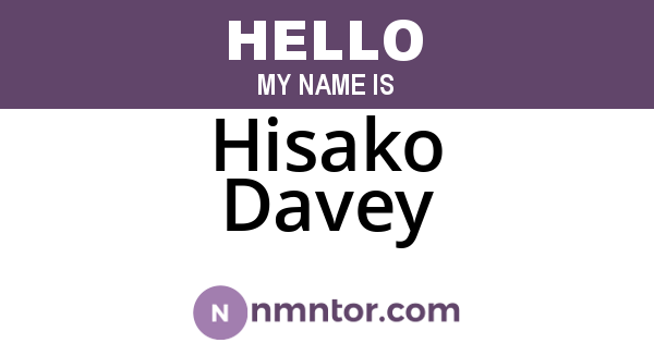 Hisako Davey