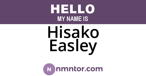 Hisako Easley