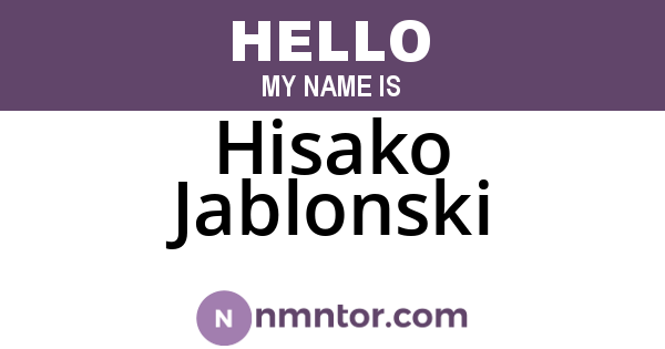 Hisako Jablonski