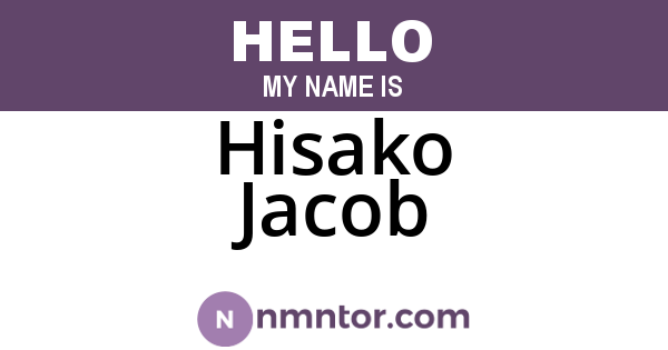 Hisako Jacob