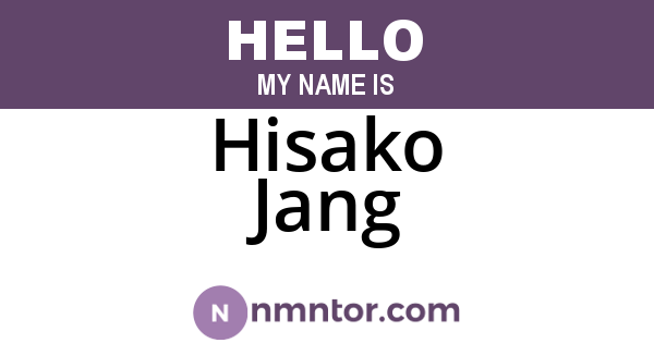 Hisako Jang