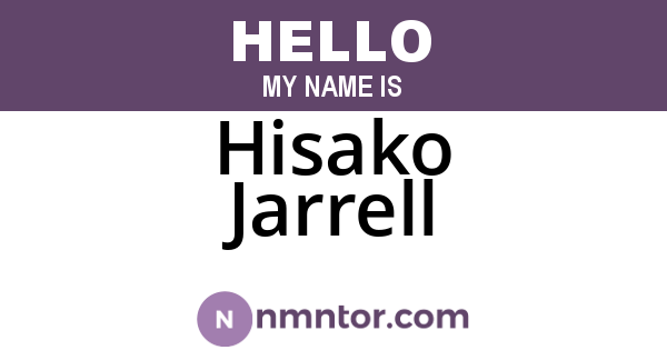 Hisako Jarrell