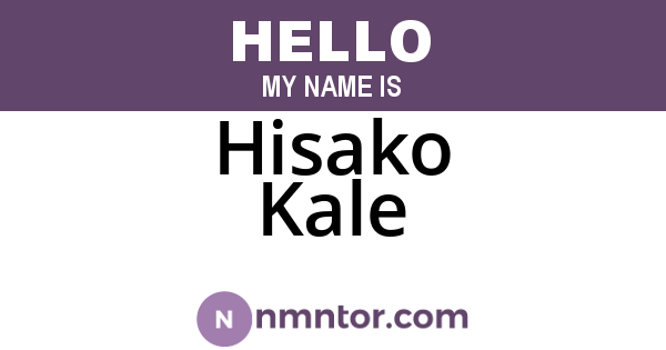 Hisako Kale