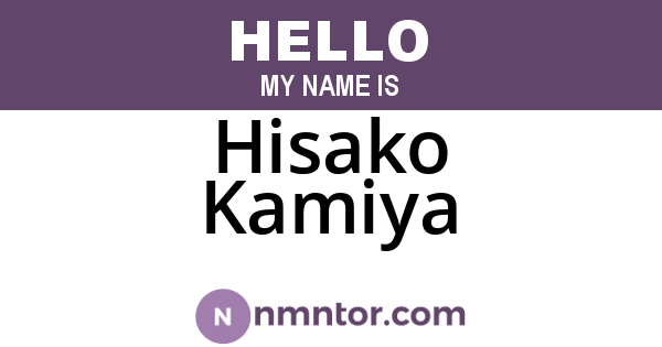 Hisako Kamiya