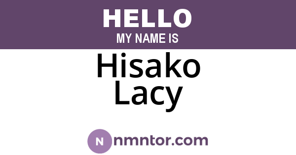Hisako Lacy