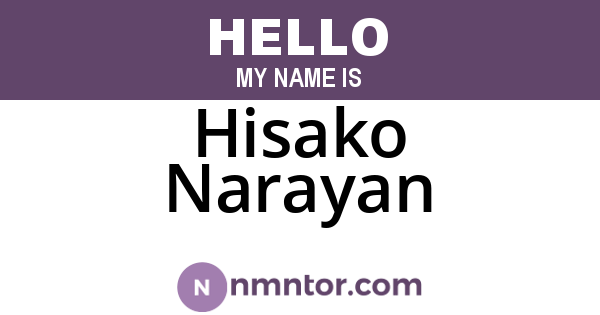 Hisako Narayan