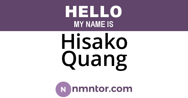 Hisako Quang