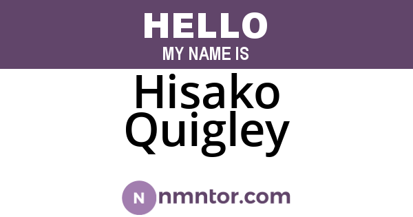 Hisako Quigley