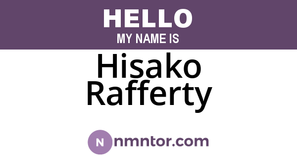 Hisako Rafferty