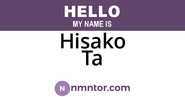 Hisako Ta