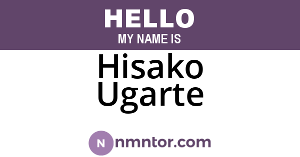 Hisako Ugarte