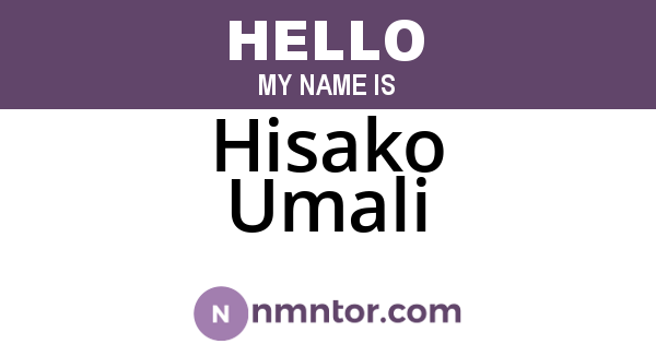 Hisako Umali