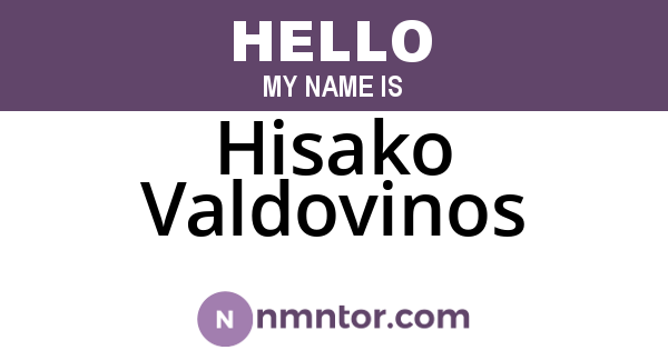 Hisako Valdovinos