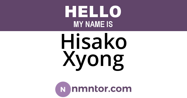 Hisako Xyong