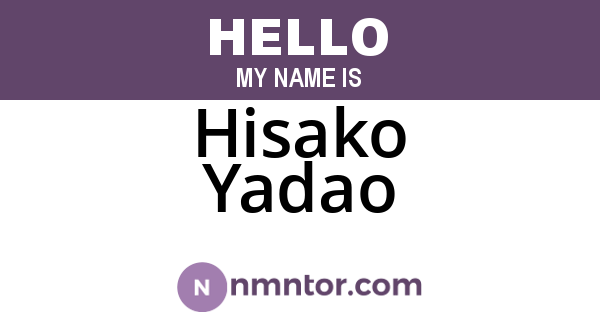 Hisako Yadao