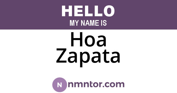 Hoa Zapata