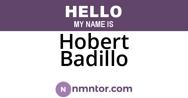 Hobert Badillo