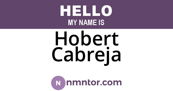 Hobert Cabreja