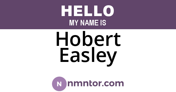 Hobert Easley
