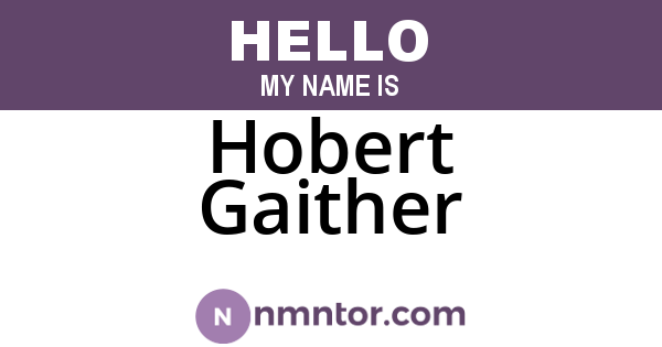 Hobert Gaither