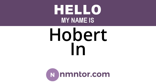 Hobert In