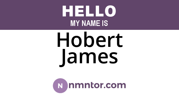 Hobert James