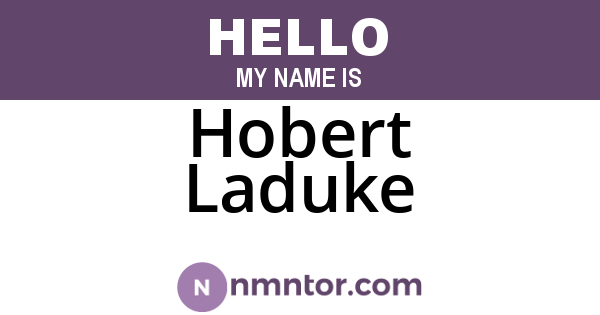 Hobert Laduke