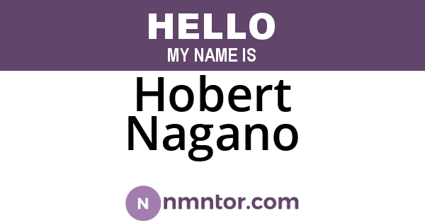 Hobert Nagano