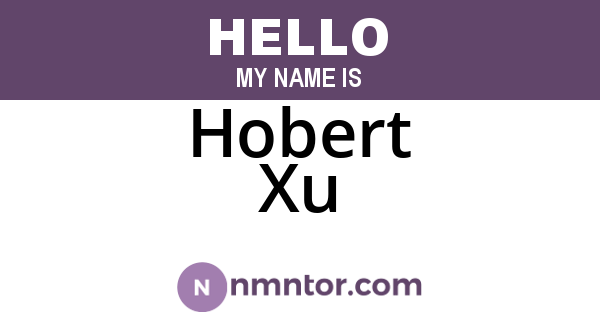 Hobert Xu