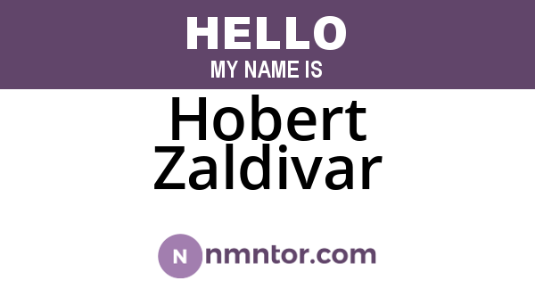 Hobert Zaldivar