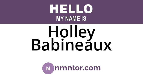 Holley Babineaux