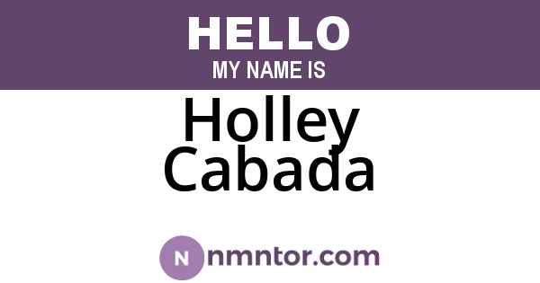 Holley Cabada