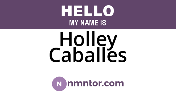 Holley Caballes