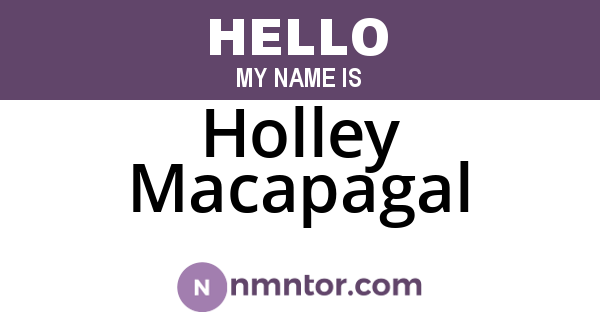 Holley Macapagal