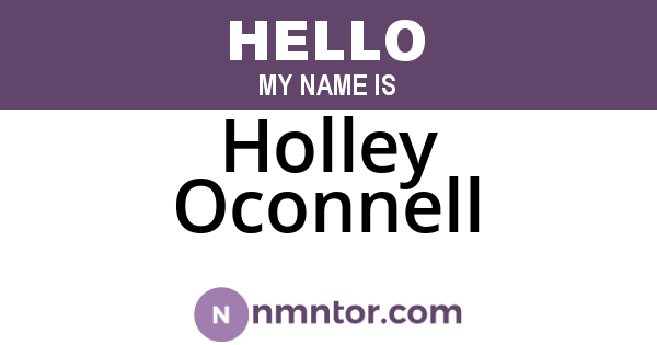 Holley Oconnell