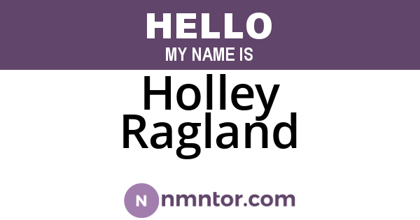 Holley Ragland