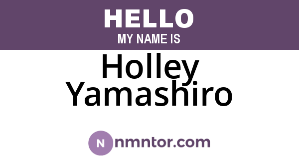 Holley Yamashiro