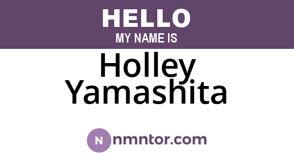 Holley Yamashita