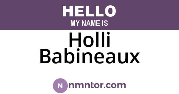 Holli Babineaux